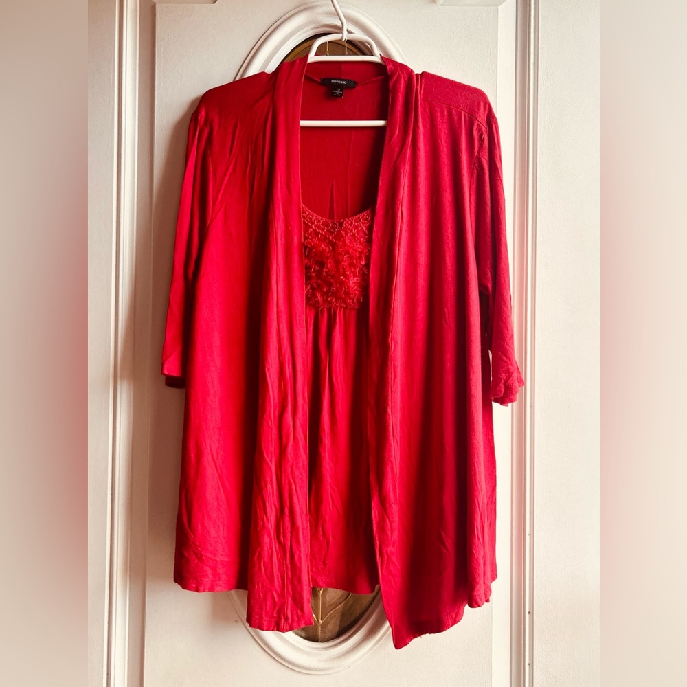 Espresso Women’s 3/4 Blouse, 1X, Excellent‎ condition.